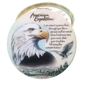 Eagle Stone Coaster Set by American Expedition Ideaman set of 4 in box Patriotic - Picture 1 of 4