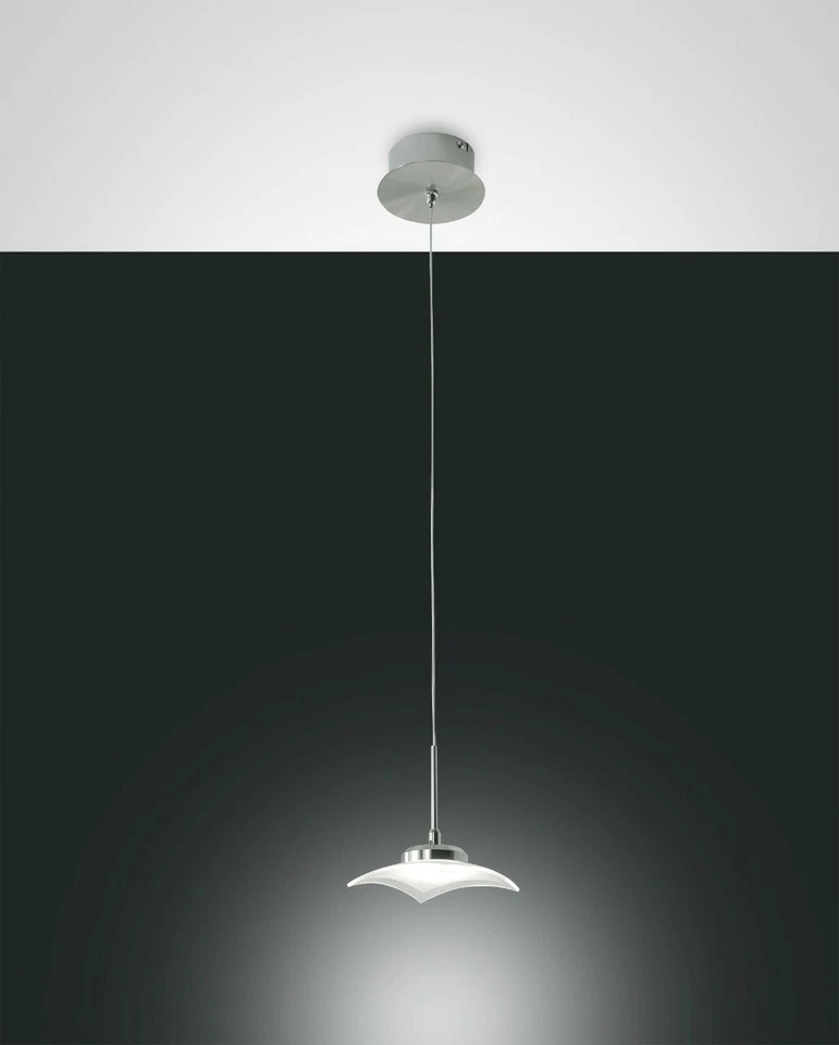 Fabas Luce LED Lampadario Hängelampe Desus 1-Flg 3324-41-178 Argento - Immagine 1 di 1