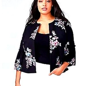 Lane Bryant Jacket Blazer Womens 2X Bell Elbow Sleeves Romantic Whimsy Fairy - Picture 1 of 9