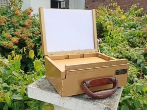 Wooden Artist Box For Tools and Brushes Portable Storage Box Organizer - Picture 1 of 14