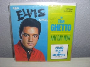 Single Cover / ELVIS PRESLEY ( IN THE GHETTO / ANY DAY NOW ) Nur Cover - Bild 1 von 2