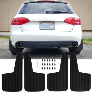 4PCS Splash Guards Mud Flaps For Audi R8 TT A3 A4 A5 Q3 Q5 Q7 RS e-tron Quattro - Picture 1 of 15