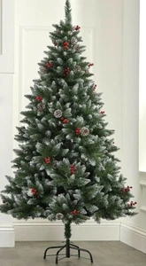 New 6 FT Pinecone & Berry Christmas Tree 24635448 - Picture 1 of 4