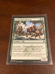 Magic the Gathering Dragons of Tarkir Stampeding Elk Herd - Picture 1 of 2