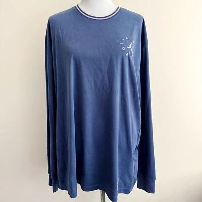 Air Jordan Remastered Suede Long Sleeve Shirt Mens Size XL Top Purple - Image 1 of 4