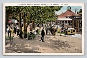 Postcard Sight Seeing Euclid Beach Cleveland Ohio - Picture 1 of 2