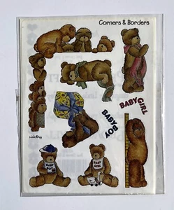 NUEVO paquete Provo Craft Osos de peluche Esquinas Bordes Álbum de recortes Pegatinas! - Imagen 1 de 2