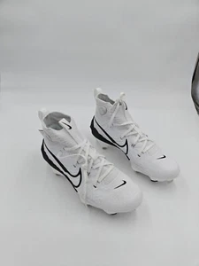 Nike Alpha Huarache NXT Metal Baseball Cleats White Black DJ6517-101 Mens Sz 7.5 - Picture 1 of 9