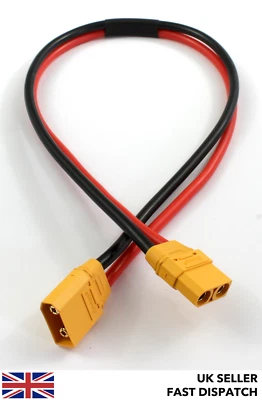 Long 500mm XT90 extension cable charge wire lead RC 50cm battery ebike Lipo - Image 1 of 3