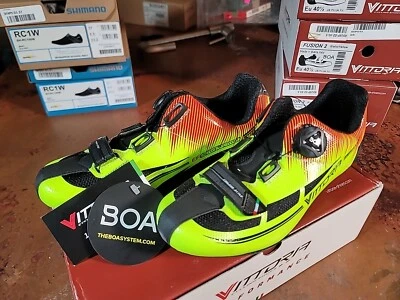 NEW Vittoria Fusion 2 Road Cycling Shoes Fluro - EU 39 US 7 Men UK 6.5 - Image 1 of 4