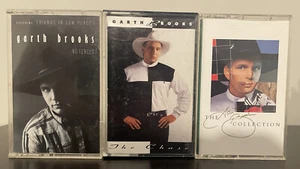 Garth Brooks 3 Cassette Lot (No Fences, The Chase, The Garth Brooks Collection) - Picture 1 of 6