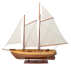 The America Schooner Wooden America's Cup Yacht Model 33" Fully Built Sailboat - Picture 1 of 4