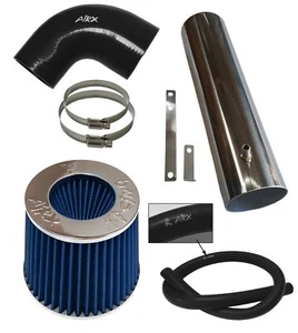Kit de admisión de aire largo AirX Racing NEGRO AZUL para 97-04 Jeep Cherokee Grand 4,0 L I6 - Imagen 1 de 2