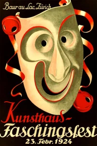 Kunsthaus Carnival Zurich 1924 Original Vintage Wall Art Home - POSTER 20x30 - Picture 1 of 4