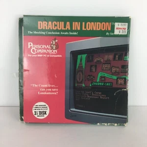 Dracula in London PC Game 1992 3.5" Disk Steven Jones Personal Companion Softwar - Picture 1 of 10