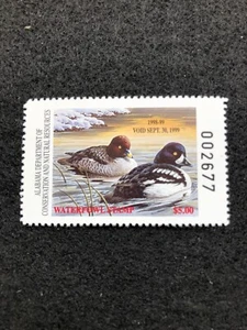 Alabama State Hunting Permit Stamp #AL20 - Picture 1 of 2