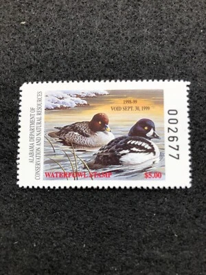 Alabama State Hunting Permit Stamp #AL20 - Image 1 of 2