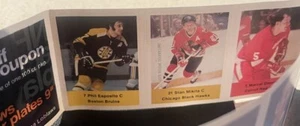 1974/75 LOBLAW’S NHL ACTION PLAYERS STAMP PANEL INTACT P. ESPOSITO MIKITA POTVIN - Picture 1 of 1