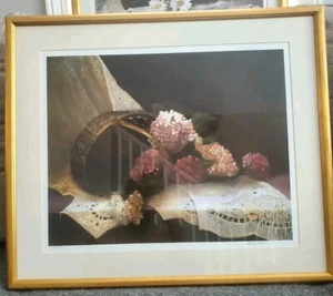 Basket of beautiful flowers on table Original by Louise Leone - Picture 1 of 14