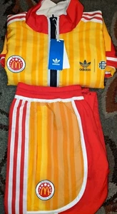 Adidas Eric Emanuel Mcdonalds warm up suit vtg vintage retro authentic Size-S - Picture 1 of 12