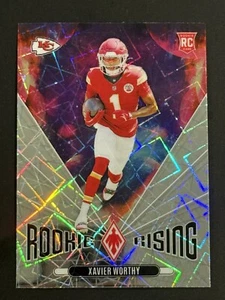Xavier Worthy 2024 Panini Phoenix Rookie Rising Lazer RC #RR-XWY Chiefs - Picture 1 of 2