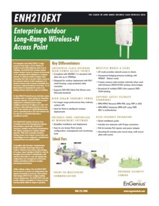 Eugenius ENH210EXT  high- powered, long-range 2.4GHz Wireless-N. Outdoor WIFI - Picture 1 of 6