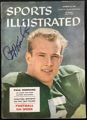 Paul Hornung Signed Sports Illustrated 10/29/56 NO LABEL GB Packers HOF PSA/DNA - Image 1 of 4