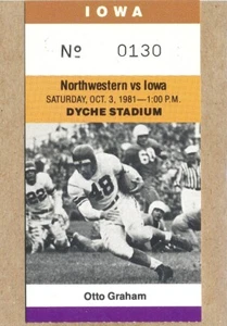 RARE C0LLEGE-0DDBALL Otto Graham BROWNS REDSKINS Northwestern HOF - Picture 1 of 1