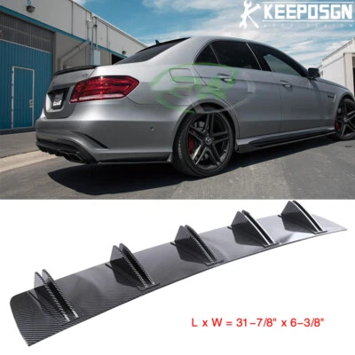 Difusor de parachoques trasero de fibra de carbono para Mercedes-Benz E63 C63 AMG W212 W211  Foto 1 de 4