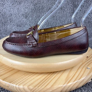 Lauren Ralph Lauren Careigh Loafer Damen 8,5 Schweinsleder gefüttert Schlangenmuster Schuh - Bild 1 von 9