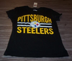 WOMEN'S TEEN JRS PITTSBURGH STEELERS NFL FOOTBALL T-Shirt MEDIUM NEW w/ TAG - Picture 1 of 4