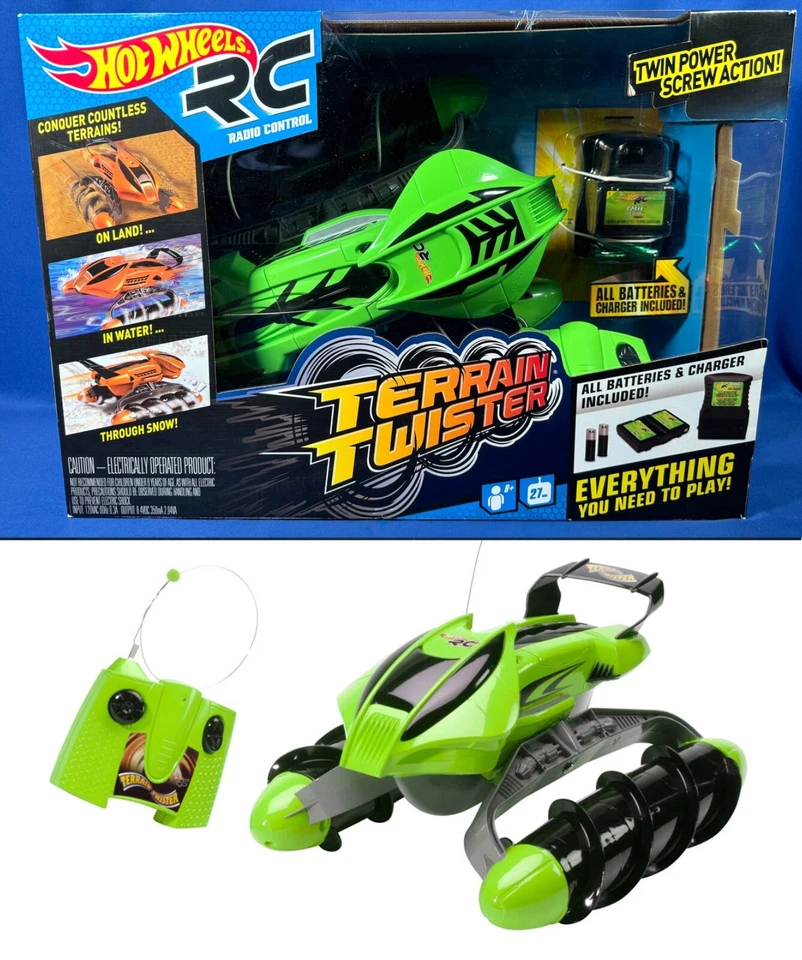 Hot Wheels Terrain Twister Vehicle Green Toys Kid | CXL06