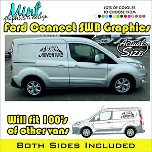 SWB FORD TRANSIT CONNECT COMPATIBLE CÁMPER RAYAS GRÁFICOS CALCOMANÍAS ST 012 - Imagen 1 de 4