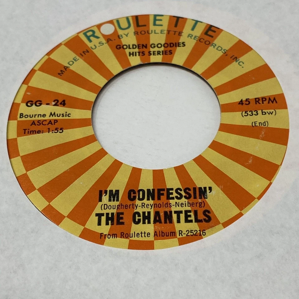 The Chantels - I Love You So / I'm Confessin' - 45 RPM Record RE12973 - VG - Image 1 of 2
