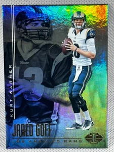 2017 Panini Illusions 17 Jared Goff Kurt Warner Rainbow Foil Los Angeles Rams - Foto 1 di 2