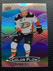 2024-25 Upper Deck Allure Color Flow Blue-Purple #CFL-57 Troy Terry - Picture 1 of 3
