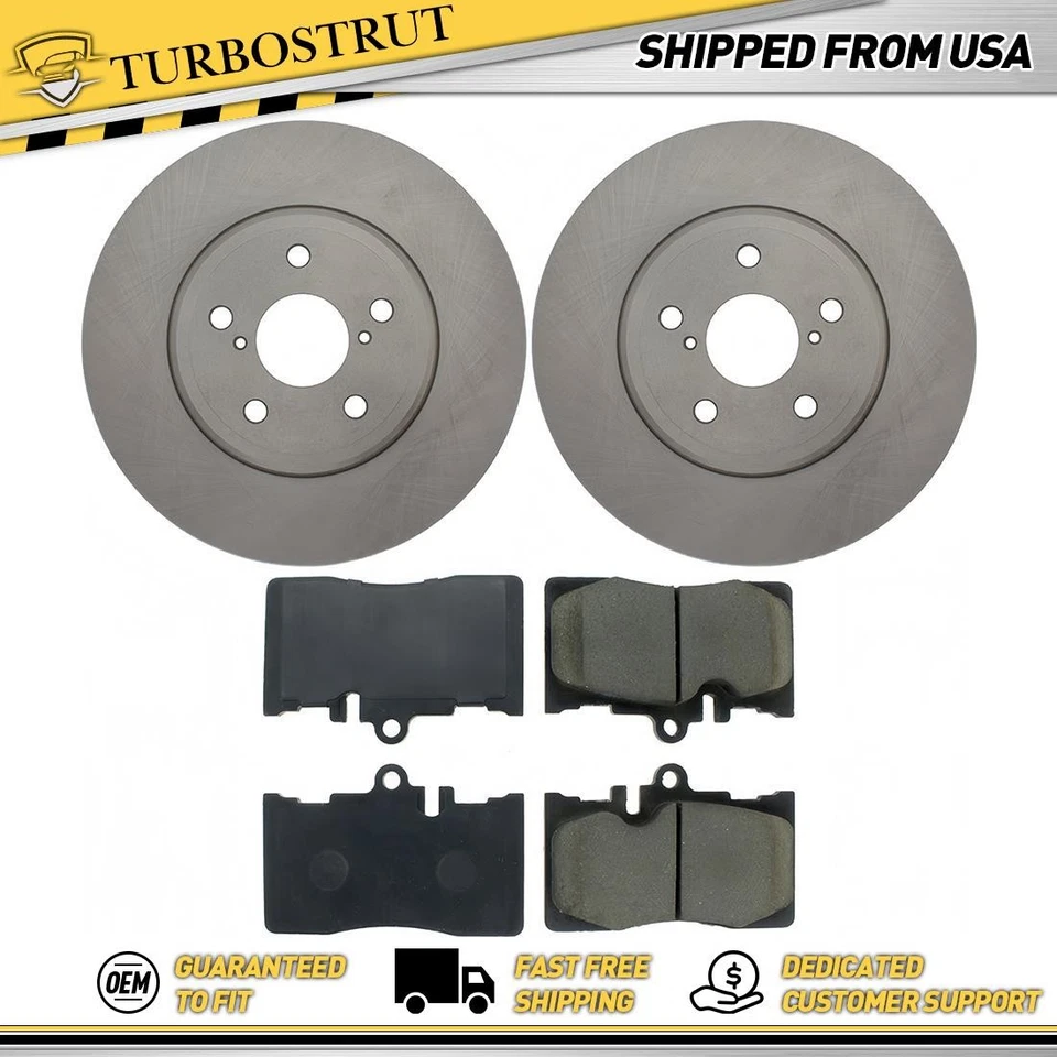 Front OE Brake Rotors Brake Pads Kit for 2001-2006 Lexus LS430 4.3L - Image 1 of 1