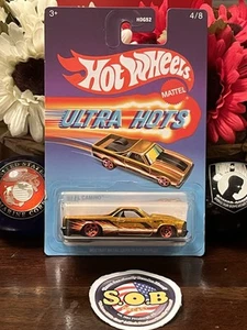 Hot Wheels Ultra Hots 1980 Chevrolet El Camino Gold Diecast Sealed NM Condition - Picture 1 of 7