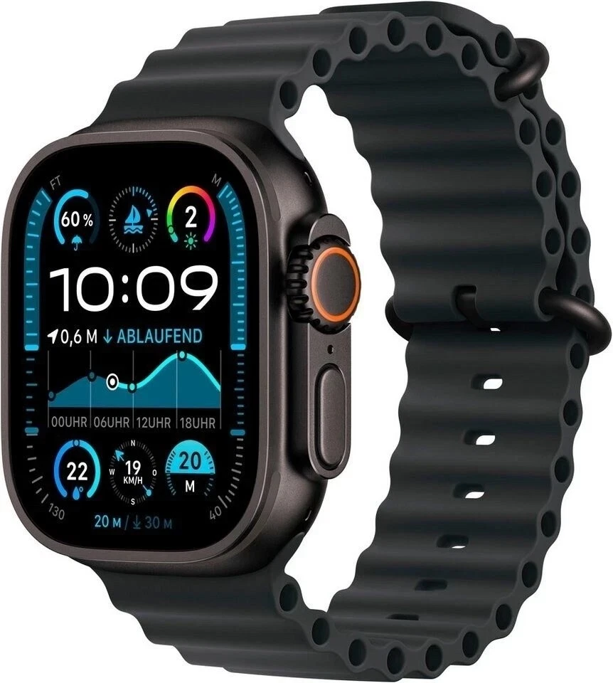 Apple Watch Ultra 2 Titan Oceanband Schwarz Black NEU OVP - Differenzbesteuert - Bild 1 von 1