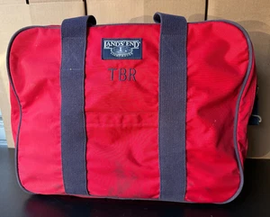 Lands End Lighthouse Red Travel Bag  19” Travel Bag USA - Picture 1 of 8