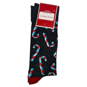 Holiday Time Zuckerstangen Socken Größe 6-12 Crew für Herren - Bild 1 von 1