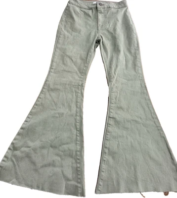 Pantalones de mezclilla Chelsea y violeta para niñas Olive Burton Up acampanados campana parte inferior 10 Foto 1 de 4