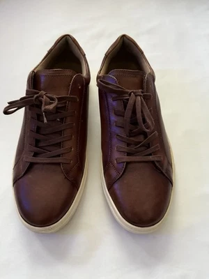 Vince Camuto Cognac Brown Leather Sneaker Men’s 11 M VY-Cowdon - Image 1 of 4