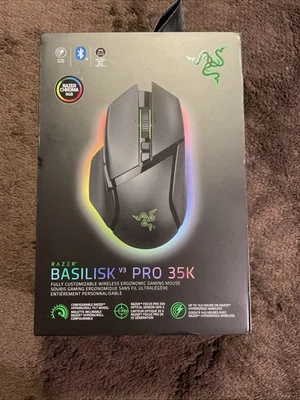 Razer Basilisk V3 Pro 35K Wireless Ergonomic RGB Gaming Mouse Black,New,Sealed - Image 1 of 2