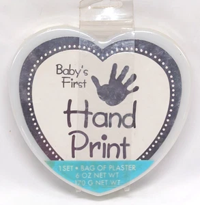 "Baby's First Hand Print" kit Plaster Mold Impression - Picture 1 of 5