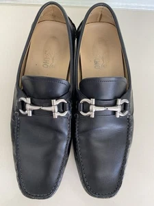 Herren Salvatore Ferragamo "Parigi" Schwarz Leder Halbschuhe Größe US 9,5 D - Bild 1 von 10