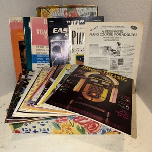 Vintage SHEET MUSIC MAGAZINE LOT of 13 Magazines 1984, 85, 90, & 91 + 5 Dan Coat - Picture 1 of 11