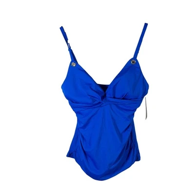 Blusa de banho Lauren Ralph Lauren azul royal regata tamanho EUA 8 - Imagem 1 de 4