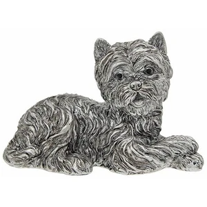 Pequeño adorno Westie plateado Shudehill Giftware - Lying 320122 - Imagen 1 de 1