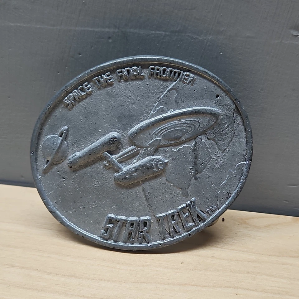 Hebilla de cinturón de ciencia ficción vintage de metal de Star Trek  Foto 1 de 4